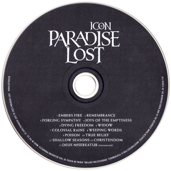 Paradise Lost - Icon (Autographed Digipak)